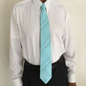 Imani Uomo Blue Striped 100% Silk Touch Tie